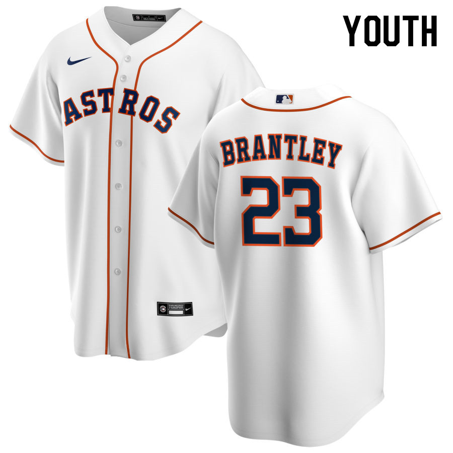 Nike Youth #23 Michael Brantley Houston Astros Baseball Jerseys Sale-White